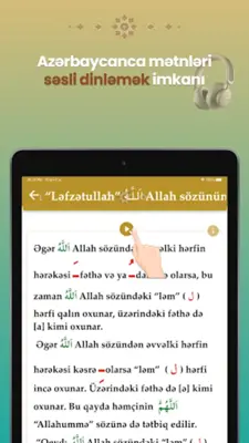 Quran Oxumağa Giriş android App screenshot 10